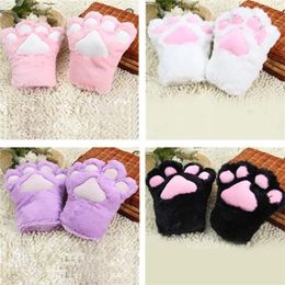 Suministros para fiestas Sexy La criada gato madre gatos guantes de garra Accesorios de cosplay Disfraz de anime Guantes de felpa Paw Partys guante Suministros 907