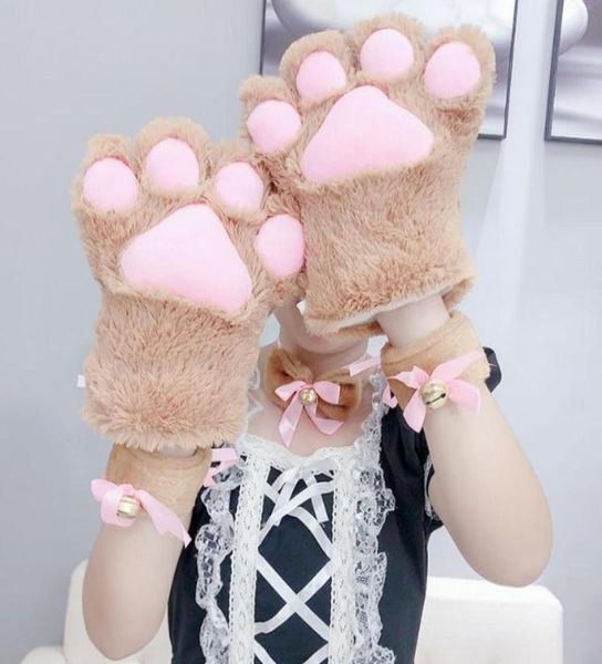 Fournions de fête Sexy The Maid Cat Mother Cats Claw Glove Cosplay Accessoires Anime Costume Glants en peluche