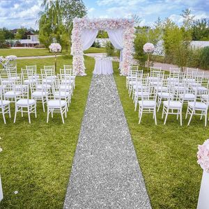 Fournitures de fête décor de mariage brillant tapis nacré 0.8/1/1.2 M large couloir d'allée pour les accessoires de décoration de Festival