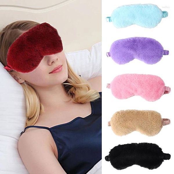 Masque de sommeil, fournitures de fête, bandeau pour les yeux en peluche douce, couverture nuage d'amour mignon, patch pour les yeux, sieste santé