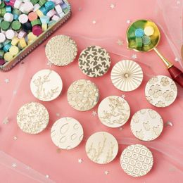 Feestbenodigdheden Small Star Love Flower Tree Wax Seal Stamp Vintage Scrapbooking Gepersonaliseerde bruiloft Decoratieve uitnodiging