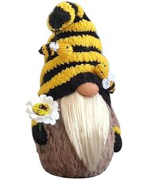 Fournitures de fête Spring Bee Day Plux Doll Decoration Récolte des gnomes sans visage faits à la main Scandinave Tomte Nisse Ornements XBJK21102652271