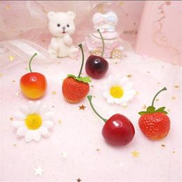 Feestartikelen Sweet Girl Cherry Strawberry Hair Clip Lolita Women's Kawaii Pin Hoofddeksels Cosplay Side B962