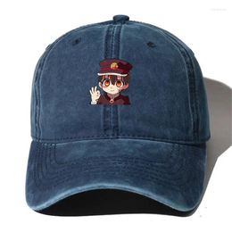 Party Supplies Teenagers Cartoon Denim Baseball Cap chapeaux Hommes Femmes Cowboy Hip Hop coton pour anime Hanako Kun Hanako Kun