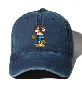 Feestbenodigdheden tieners cartoon denim honkbal cap hoeden mannen vrouwen cowboy gewassen katoenen hiphop op anime gege no kitaro hoed