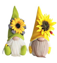 Fournions de fête Thanksgiving Harvest Bee Day Festival Decoration Decoration en peluche Gnome Doll with Ladybug Home Ornements XBJK21082427733