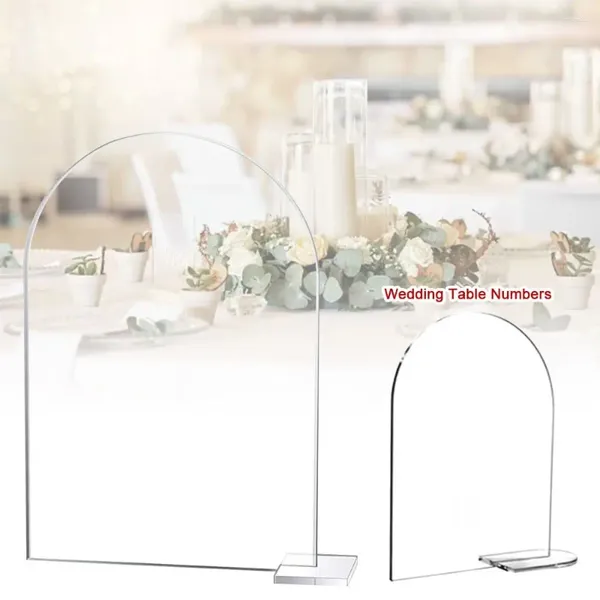 Fournitures de fête Numéros de table de mariage transparent Signe de bricolage
