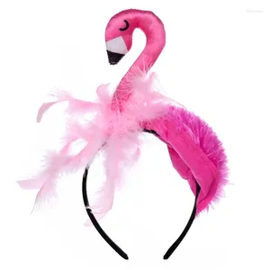 Party Supplies Unisexe Cartoon Bandeau en peluche en forme de flamant en forme de flamant en forme de flamant en forme de casque