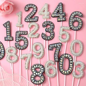 Fournitures de fête Saint Valentin Numéro 520 Perle Plug-in Flash Diamant Décoration De Gâteau Éblouissant Insert Déesse Anniversaire Accessoires De Mariage