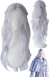 FOURNISSEZ VENAT COSPlay Fantasy Wigs Tenits Game Final XIV ROLEPLAY SLIVER Long Wig Costume Accessoires Femmes Halloween Suit Prop