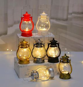 Feestbenodigdheden Vintage LED Kerosene Lamp Oil Lantern Classic Chamber Hurricane Lampen Decoratieve olielamp voor binnengebruik Huis tafelblad Decor en noodverlichting