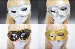Suministros para fiestas, bodas, cumpleaños, decoración de Halloween, disfraz para hombres y mujeres, máscara veneciana para mascarada, máscaras para ojos de villano