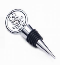 Fournitures de fête Favories Crés Créations Double bonheur Alloy Wine Wine Champagne Bottle Stopper pour invités6117425