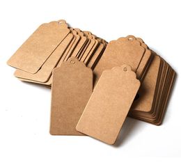 Feestartikelen Groothandel Blanco Prijs Tag Kraft Paper Gift Tags DIY Brown Krafts Label Papers Tagging SN2468