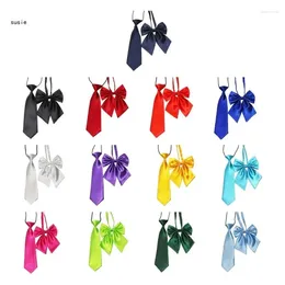 Fournitures de fête X7ya Fashion Knot Bowknot Neckties pour prendre PO TEENS Girls Uniforme Coldie