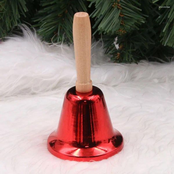 Fournitures de fête Année 2024 Décorations de Noël pour la maison Cloche à main Cadeaux pour enfants Père Noël Jingle Bells Navidad 2023 Décoration de Noël