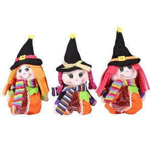 Party Supply Halloween Decoratie Candy Tassen Heks Doll Trick Or Treat Gift Sack voor Kindertafel Ornamenten XBJK2107