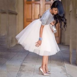 Party Train Puffy 5Layer 60 cm Fashion Women Tule Sok Tutu Wedding Bridal Bridal Bidesmeisje overkruip petticoat lolita saia 220701