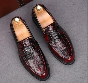 Party Wingtip Fashion 2024 Lederen Wedding Man Casual Dress Breathable Loafer Shoes 177 368