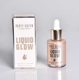 PartyQueen Liquid Lightlighter Facial Makeup Face Contour Shimmer Powder Base illuminateur Présentation Cosmetics Létrange 9873781
