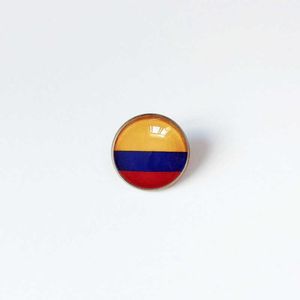 PARTYS COLUMBIA NATIONALE VLAG BROOCH Wereldbeker voetbalbroche high -class banket party cadeau decoratie kristal herdenkingsmetaal metalen badge