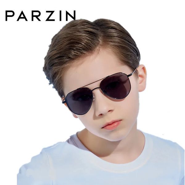 Parzin Kids Sunglasses Metal Frame Boy and Girl Style Korean Style Trendy Sun Glasses 5-12 ans 2010 240419