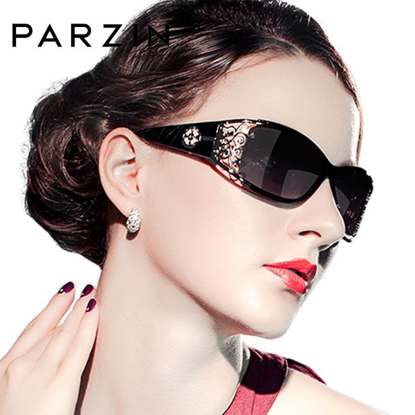 PARZIN, gafas de sol Vintage de marca de lujo para mujer, gafas de sol polarizadas para dama, gafas femeninas de encaje hueco para conducir