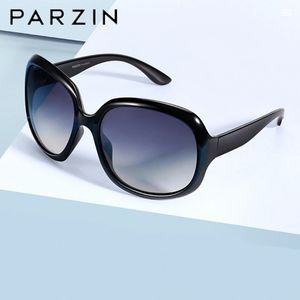 PARZIN lunettes de soleil femmes marque concepteur élégant grand cadre polarisé femme lunettes de soleil UV 400 dames nuances avec étui 240228