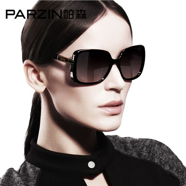 PARZIN Vintage lunettes de soleil de luxe surdimensionnées femmes polarziées marque concepteur lunettes de mode UV400 lunettes de soleil J1211