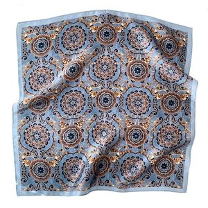 Pashmina 100 Mulberry Silk Scarf Fashion Women Summer Beach Kleine sjaals sjaal Poncho 53 53cm hijab Bandana Kerchief