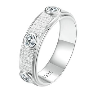 Pass Diamond Test GRA gecertificeerd VVS1 ronde Moissanite diamanten ring voor mannen vrouwen 100% 925 sterling zilveren ring bruiloft sieraden maat 7-10