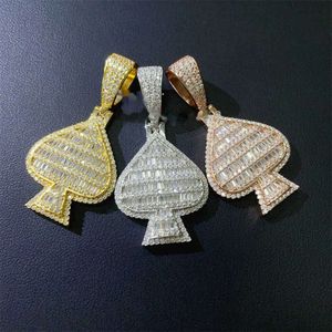 Passeer diamanttest sieraden met tennisketen Hip Hop Custom Iced Out ketting hanger vvs moissaniet hanger