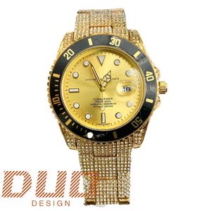 Passer le test de diamant Montre de bijoux de luxe Montre Moissanite Diamant complet VVS Designer Classique Marque célèbre Montre Saphir miroir Haute qualité Original Avec boîte