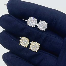 Pass Diamond Tester 925 Sterling Silver VVS Classic Gold Ploated Ear Studs Moissanite Stud Earring voor vrouwen