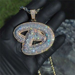 Pass Diamond Tester 925S 9K 10K 14K 18K GOUD VVS Diamond Moissanite Luxe Iced Out Hip Hop Jewelry Custom Letter Pendant