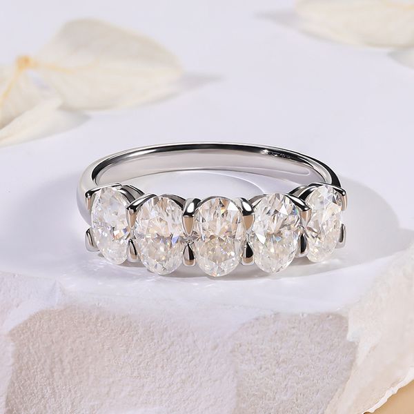 Bague en diamant Moissanite certifiée en argent Sterling 925, nouveau test réussi, tendance, pour hommes et femmes, cadeau de fiançailles, taille 6-11