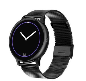 Pasómetro a prueba de polvo 1.2 pulgadas cwp Reloj inteligente Círculo completo Pulsera táctil Massive Cool Dial Hombres Relojes para mujer Mensaje Recordatorio de llamada Bluetooth Música Smartwatch