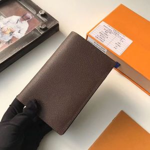 Porte-passeport homme classique porte-carte en cuir sac à main créateurs de mode femmes pièces courtes sacs à main pliable fente pour carte de crédit d'affaires
