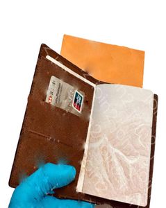 Passport Cover Womens Fashion Protection Case tendente de modernas billetera marrón icónico lienzo couverture passeport6330265