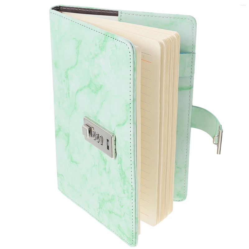 Password Notebook With Lock Accessory Supply Household Delicate Diary Write Multi-function Portable Book