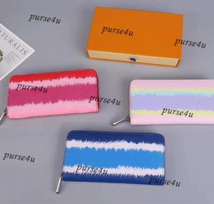 Portefeuille zippy pastel avec boîte pour femmes 039 portefeuille de créateurs de luxe petite maroquinerie pour femmes portefeuille de teinture à cravate avec boîte fo4627662