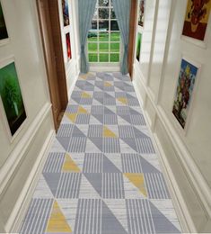 Corridor pastoral Haule de couloir Runner Decor Home Carpets 3d Salle Room Tapis à chambre à coucher Mat de cuisine Tapis de planche