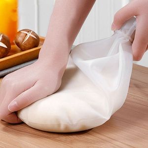 Mélangeurs à pâtisserie Cuisson Outils de pâtisserie Silicone souple Préservation Pétrir la pâte Sac de mélange de farine Gadget de cuisine Accessoires Vente en gros