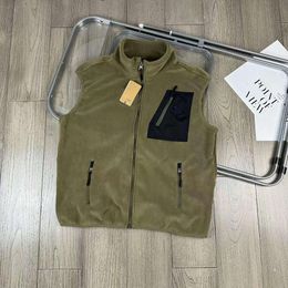 Patago Outdoor Mountain Veste polaire de style militaire avec poches de blocage de couleur, col montant, costume de travail, gilet à fermeture éclair, gilet de créateur pour homme et femme QQDS