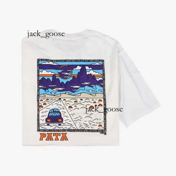 Patagonias T-shirts pour hommes T Bata Shirt Designer T-shirts Graphic Tee Hommes T-shirts Coton Bleu Noir Whirt Outdoor Be on Foot Climb 866