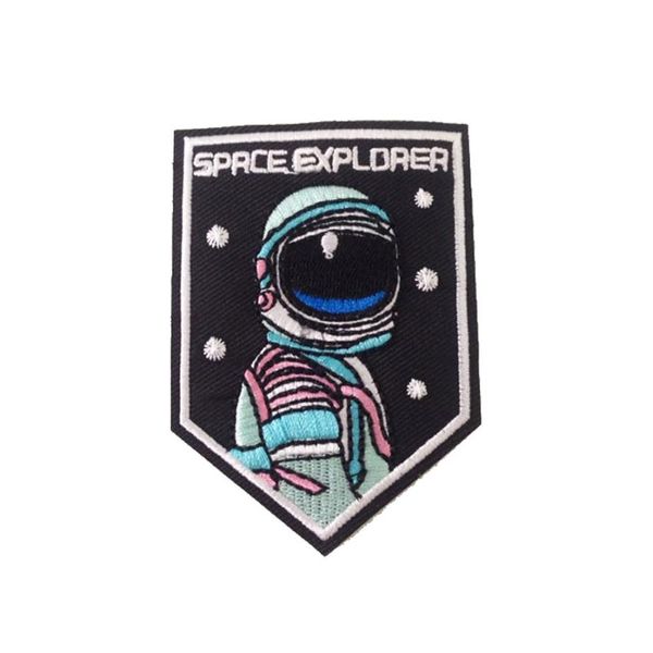 Patch vêtements autocollants vêtement vêtements accessoires pour SPACE EXPLORER Badge fer sur patchs brodé Applique Sewing301b