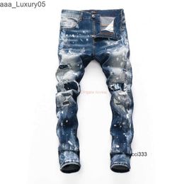 Patch es amari Jeans Pantalon amirl Version amirlies Vêtements es am Denim amis À la mode Hommes imiri Bears amiiri avec Torn AM Designer Jeans Fashionable Persona UWSL