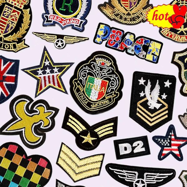 Patch Tactique Italie Fer Noir sur Lettres Marine Militaire pour Vêtements Vestes Drapeaux Coudre Broderie Parches Bordados Mochila Para