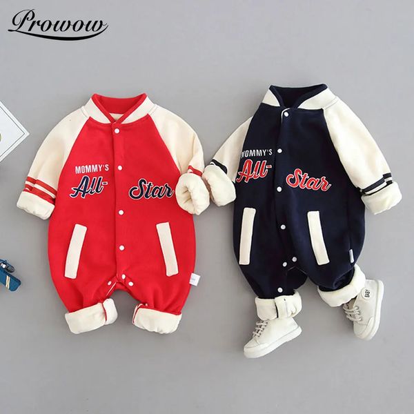 Patchwork bébé garçon vêtements bébé baseball uniforme lettre combinaison pour genre né salopette bébé bébé barboteuse printemps automne 231228