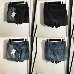 Patchwork Mujer Pantalones cortos de mezclilla Faldas Pantalones Jeans Mini jeans sexy Falda Pantalones de diseñador Mini vestidos